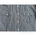 Camicia a maniche corte per colore marrone